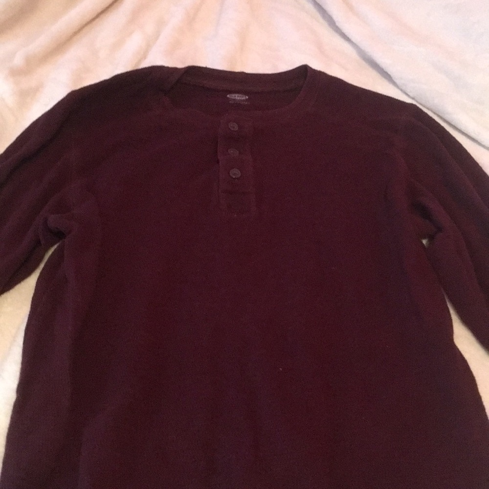 Burgundy cozy long sleeve